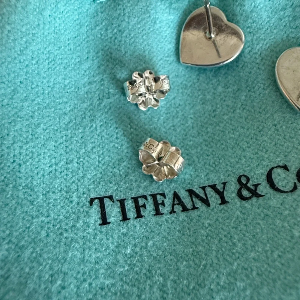 Mini Tiffany & Co. Please Return to Tiffany Heart Tag Earrings - AUTHENTIC